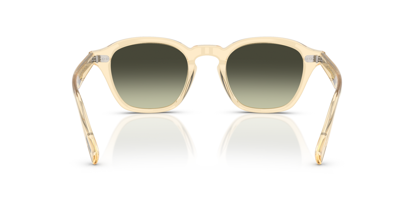 Oliver Peoples Eyles with BECR frame and Green lenses - Image Nosepads