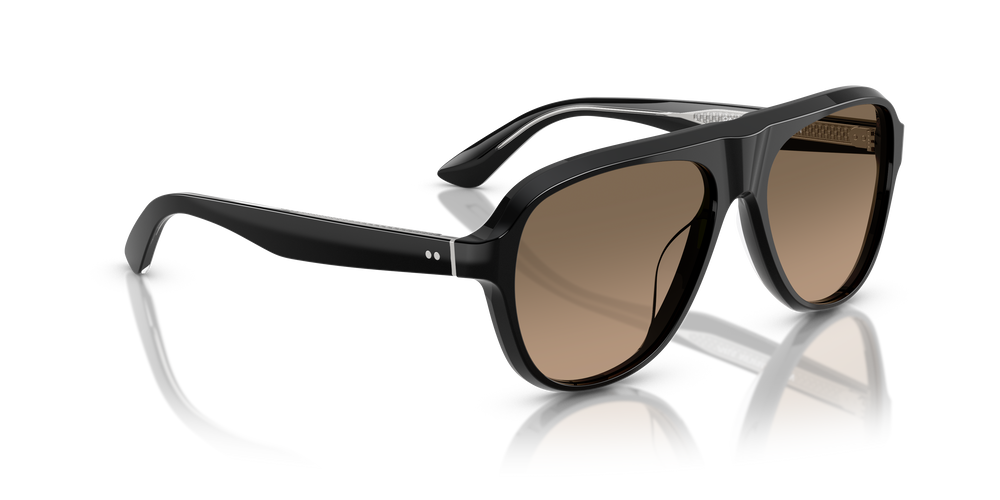 Sie Oliver Peoples Paul Newman Sun mit Schwarz Gestell und Braun Gläsern - Bild 3