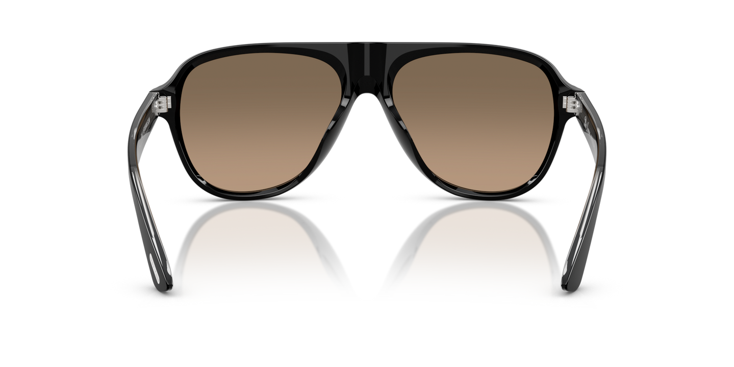 Oliver Peoples Paul Newman Sun with Black frame and Brown lenses - Image Nosepads