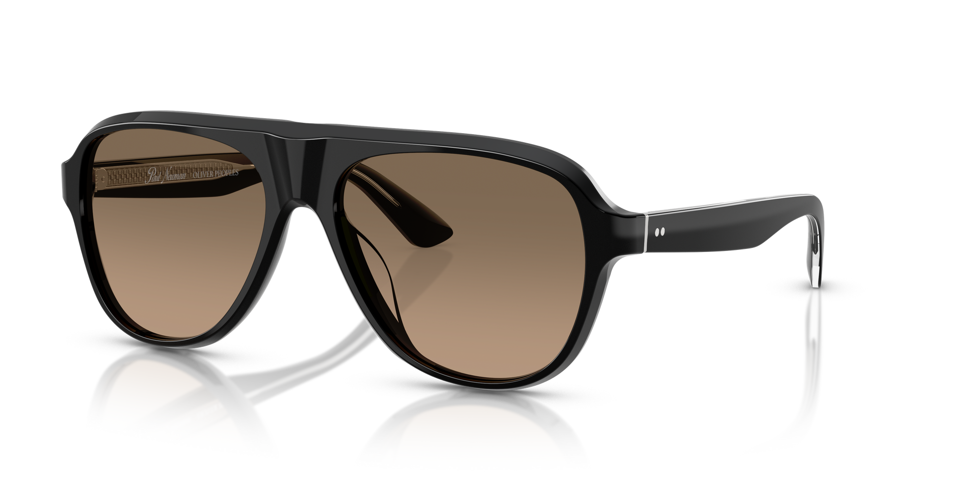 Oliver Peoples Paul Newman Sun の ブラック フレームと サンド