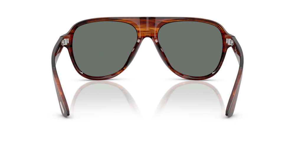 Sie Oliver Peoples Paul Newman Sun mit Bernstein dunkel Rauchgrau Gestell und Blau Gläsern - Bild 5