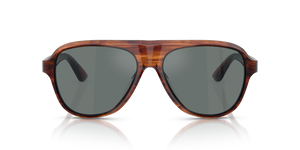 Sie Oliver Peoples Paul Newman Sun mit Bernstein dunkel Rauchgrau Gestell und Blau Gläsern - Bild 2