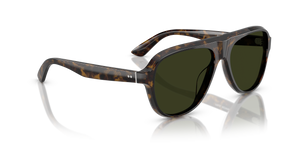 Oliver Peoples Paul Newman Sun con montatura Noce Tartarugato e lenti  Verde - L'immagine 3