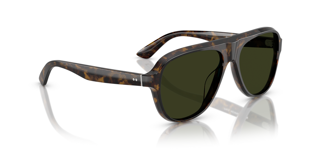 Oliver Peoples Paul Newman Sun avec une monture Walnut Tortoise et des verres Vert - L'image 3