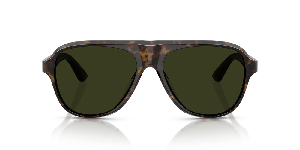 Oliver Peoples Paul Newman Sun with Walnut Tortoise frame and Green lenses - Image 2