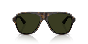 Oliver Peoples Paul Newman Sun with Walnut Tortoise frame and Green lenses - Image 2