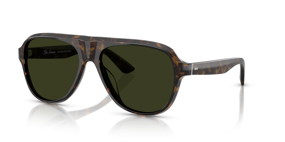Oliver Peoples Paul Newman Sun with Walnut Tortoise frame and Green lenses - image 3