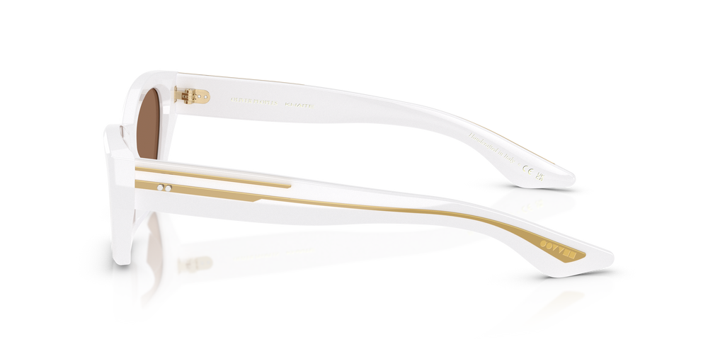 Oliver Peoples 1961C con montura Blanco y lentes Marrón - El 4