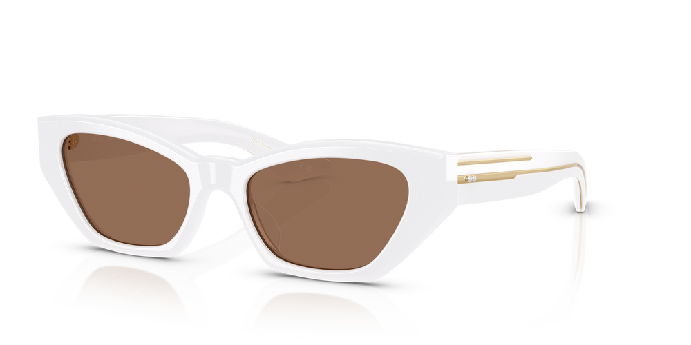 Oliver Peoples 1961C con montura Blanco y lentes Marrón - El 4