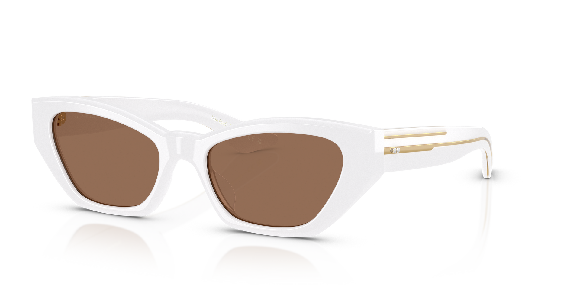 Oliver Peoples 1961C with White frame and Brown lenses | Oliver