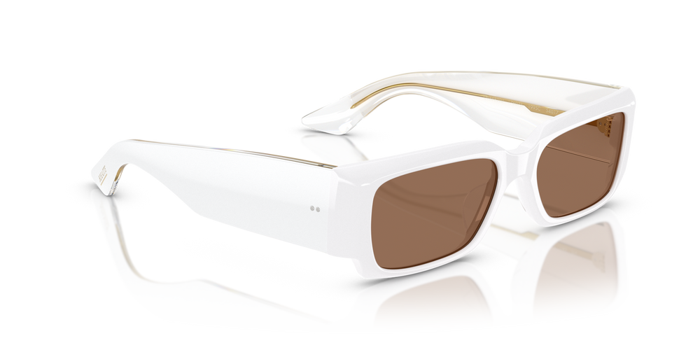 Oliver Peoples 1995C con montura Blanco y lentes Marrón - imagen 3