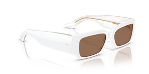 Oliver Peoples 1995C con montura Blanco y lentes Marrón - imagen 3