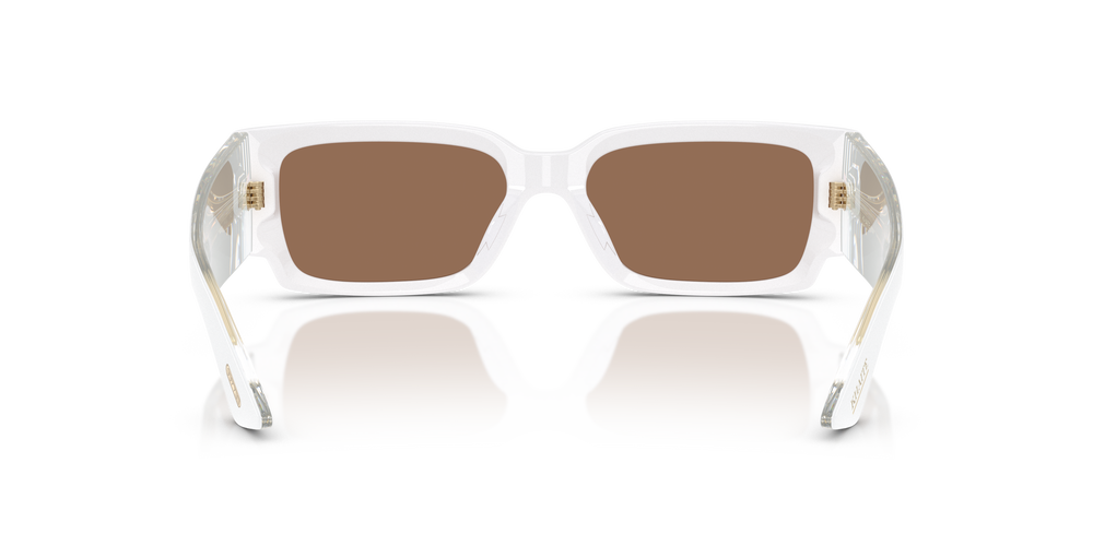 Sie Oliver Peoples 1995C mit Weiß Gestell und Braun Gläsern - Bild 5