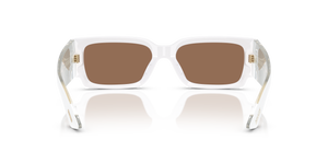 Sie Oliver Peoples 1995C mit Weiß Gestell und Braun Gläsern - Bild 5