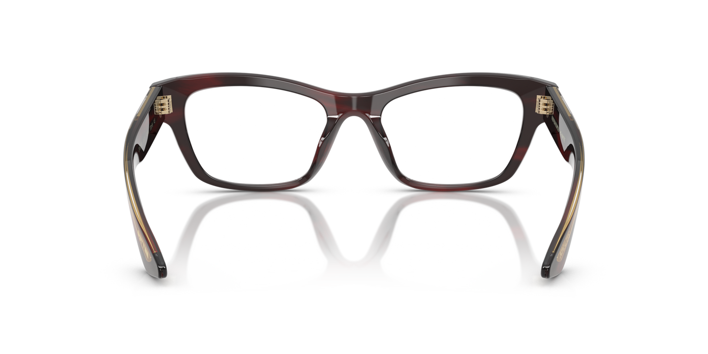 Oliver Peoples 1953RX con montura Corteza rojo burdeos - Imagen Plaquetas nasales