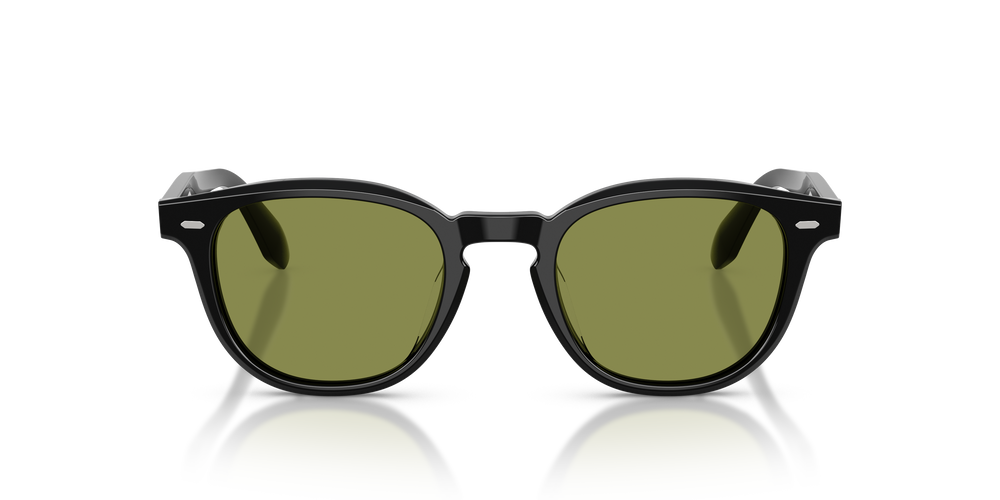 Sie Oliver Peoples N.09 Sun mit Schwarz Gestell und Transparent Gläsern - Das Bild 9