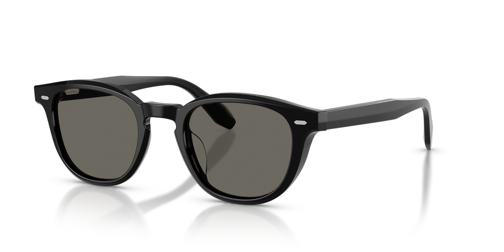 Sie Oliver Peoples N.09 Sun mit Schwarz Gestell und Grau Gläsern - bild 2