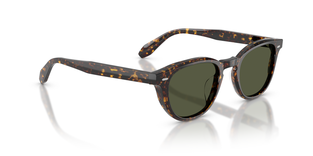 Oliver Peoples N.09 Sun con montatura Tartarugato Atago e lenti  Verde - L'immagine 3