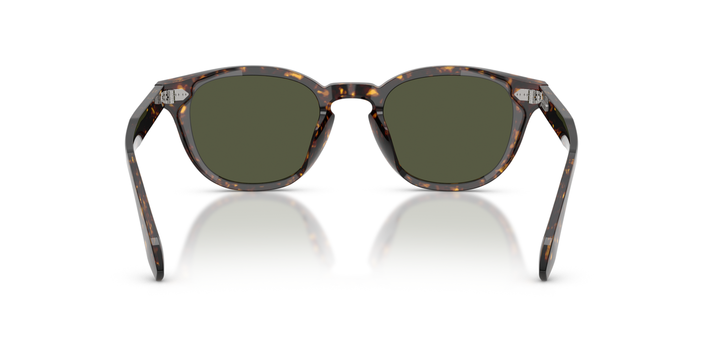 Oliver Peoples N.09 Sun con montatura Tartarugato Atago e lenti  Verde - Immagine Naselli