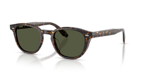 Oliver Peoples N.09 Sun with Atago Tortoise frame and Green lenses - Image 1