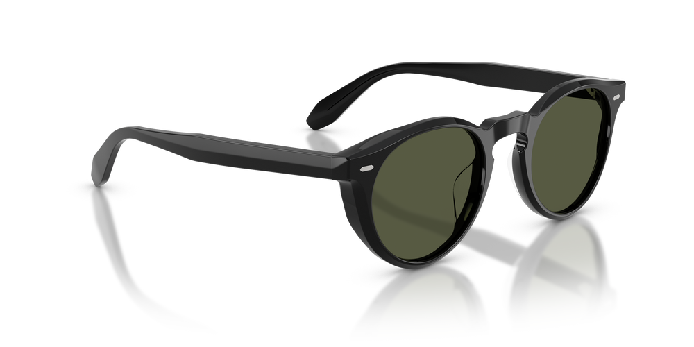 Oliver Peoples N.07 Sun con montatura Nero e lenti  Verde - L'immagine 3