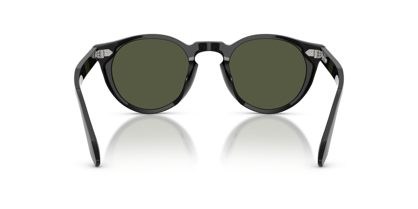 Oliver Peoples N.07 Sun con montura Negro y lentes Verde - Imagen Plaquetas nasales
