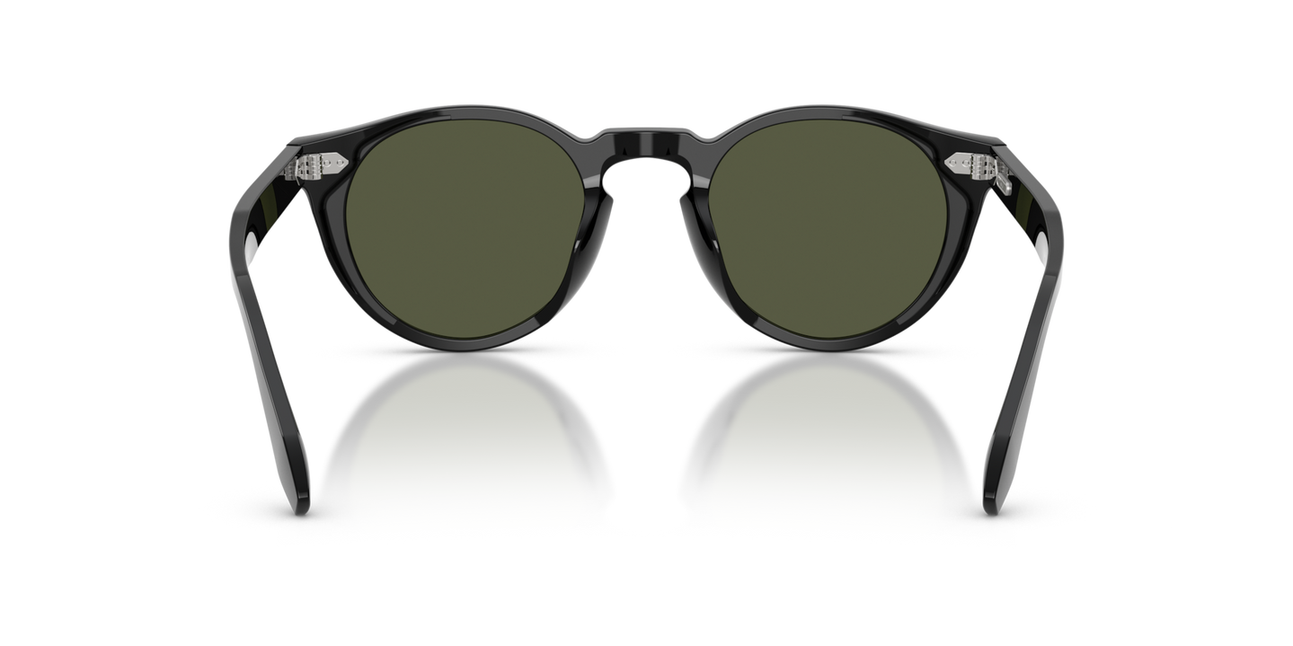 Oliver Peoples N.07 Sun con montura Negro y lentes Verde - Imagen Plaquetas nasales