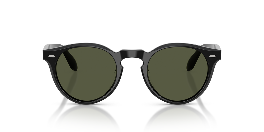 Oliver Peoples N.07 Sun con montatura Nero e lenti  Verde - L'immagine 2