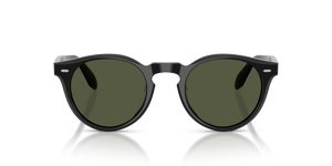 Oliver Peoples N.07 Sun con montatura Nero e lenti  Verde - L'immagine 2