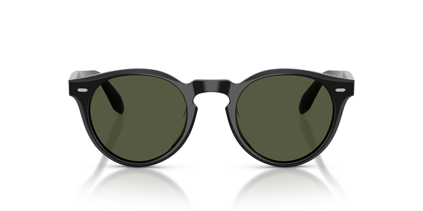 Oliver Peoples N.07 Sun con montura Negro y lentes Verde - Imagen Material