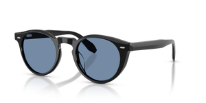 Sie Oliver Peoples N.07 Sun mit Schwarz Gestell und Transparent Gläsern - Das Bild 8