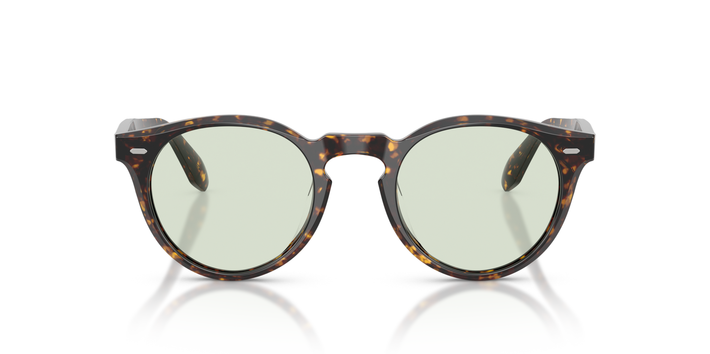 Oliver Peoples N.07 Sun con montatura Tartarugato Atago e lenti  Trasparente - Immagine Materiale