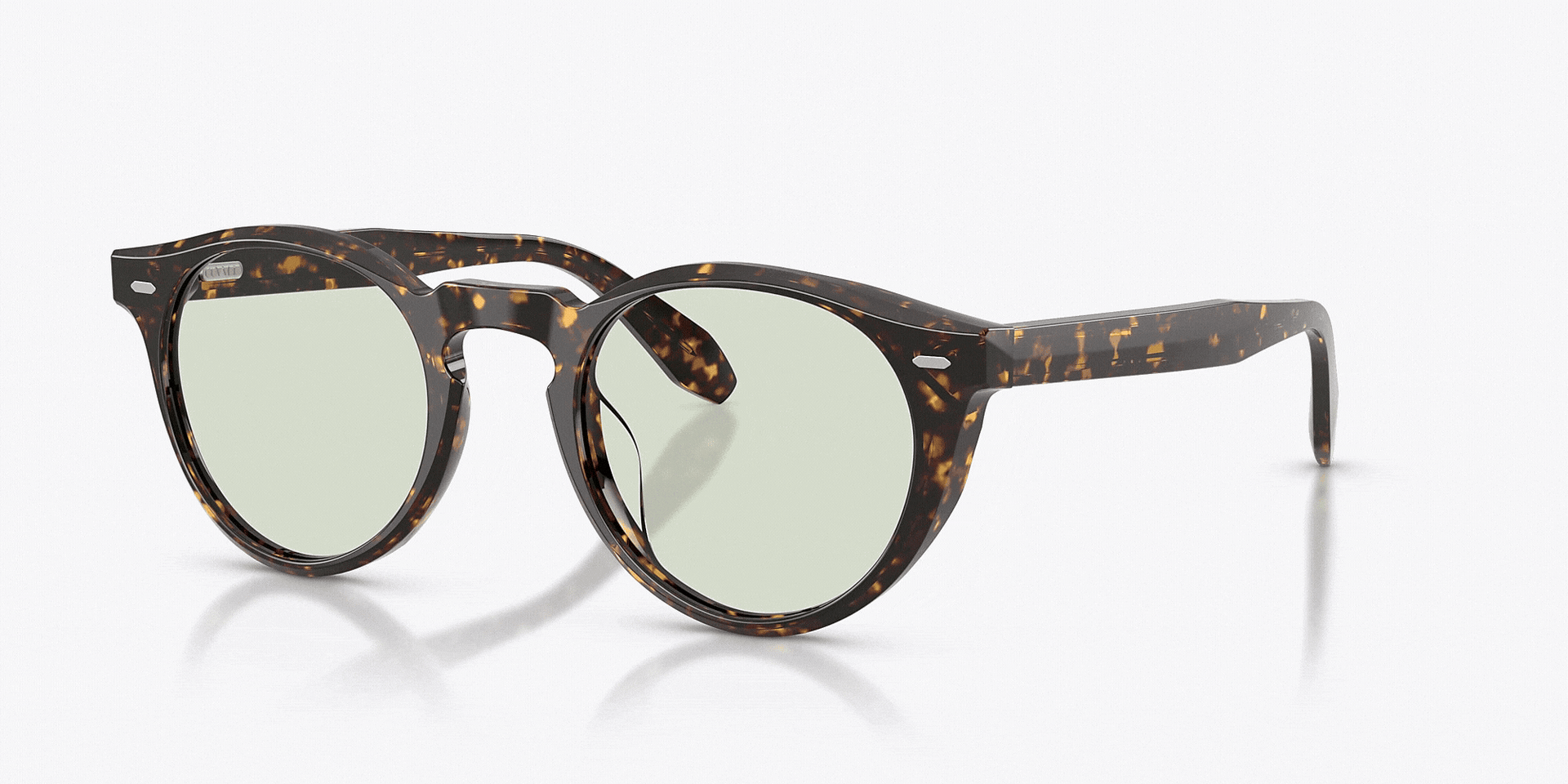 Oliver Peoples N.07 Sun with Atago Tortoise frame and Fern Wash To