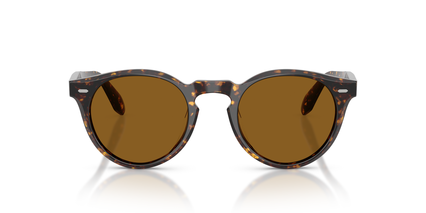 Oliver Peoples N.07 Sun with Atago Tortoise frame and True Brown