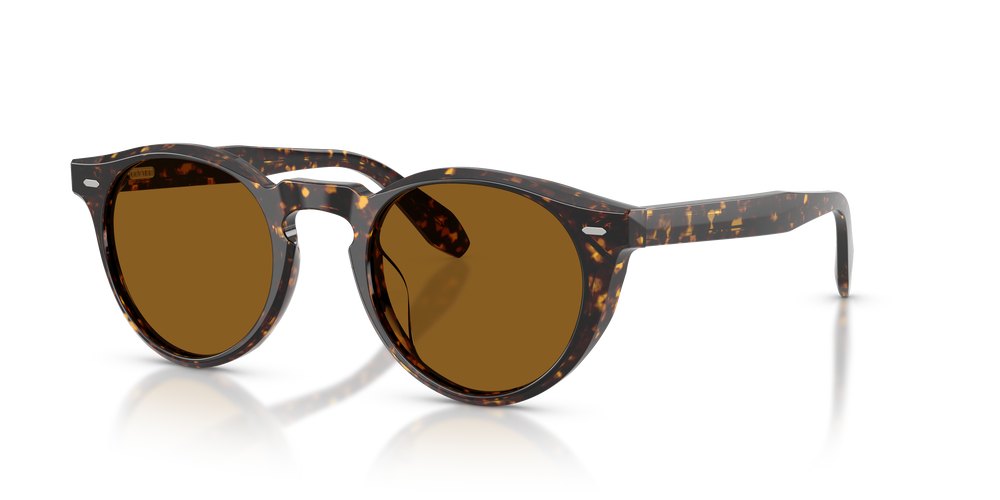 Oliver Peoples N.07 Sun with Atago Tortoise frame and True Brown