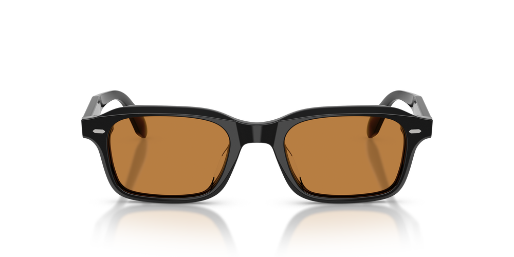 Oliver Peoples N.08 Sun avec une monture Noir et des verres Brun - L'image 2