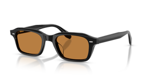 Oliver Peoples N.08 Sun avec une monture Noir et des verres Brun - L'image 1