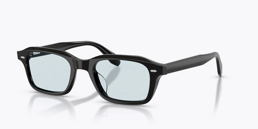 Sie Oliver Peoples N.08 Sun mit Schwarz Gestell und Transparent Gläsern - bild 2