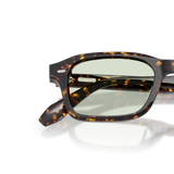 Sie Oliver Peoples N.08 Sun mit Atago Tortoise Gestell und Transparent Gläsern - Variant