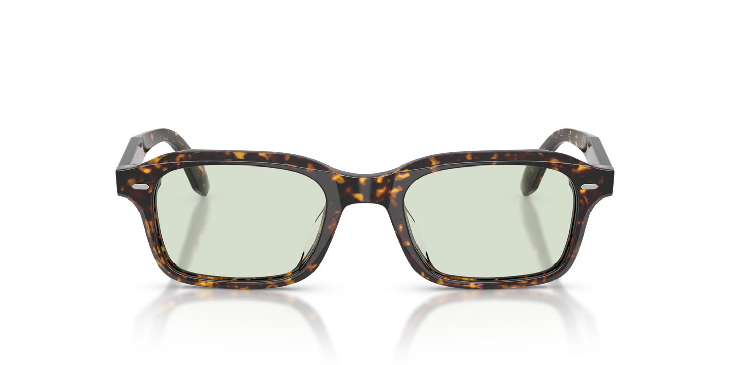 Oliver Peoples N.08 Sun with Atago Tortoise frame and Transparent lenses - Image Material