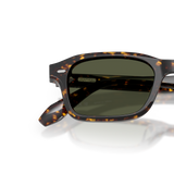 Sie Oliver Peoples N.08 Sun mit Atago Tortoise Gestell und Grün Gläsern - Variant
