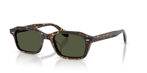 Oliver Peoples N.08 Sun with Atago Tortoise frame and Green lenses - Image 1