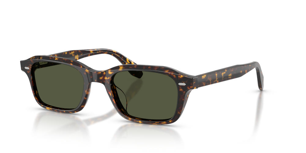 Sie Oliver Peoples N.08 Sun mit Atago Tortoise Gestell und Grün Gläsern - bild 3