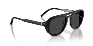 Oliver Peoples R-13 avec une monture Semi-Matte Black et des verres Gris - image 3