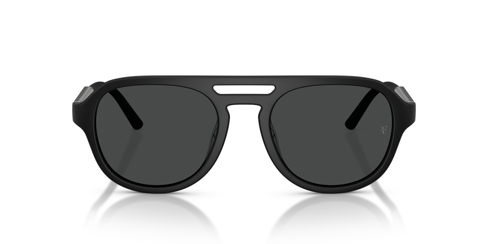 Oliver Peoples R-13 avec une monture Semi-Matte Black et des verres Gris - image 2