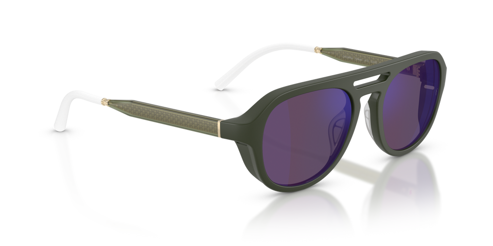 Oliver Peoples R-13 con montura Verde humo semimate y lentes Violeta - imagen 3
