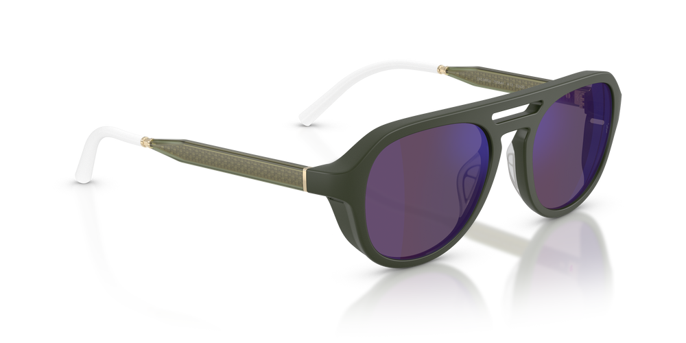 Oliver Peoples R-13 with Semi-Matte Green Smoke frame and Violet lenses - Image 3