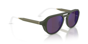 Oliver Peoples R-13 with Semi-Matte Green Smoke frame and Violet lenses - Image 3