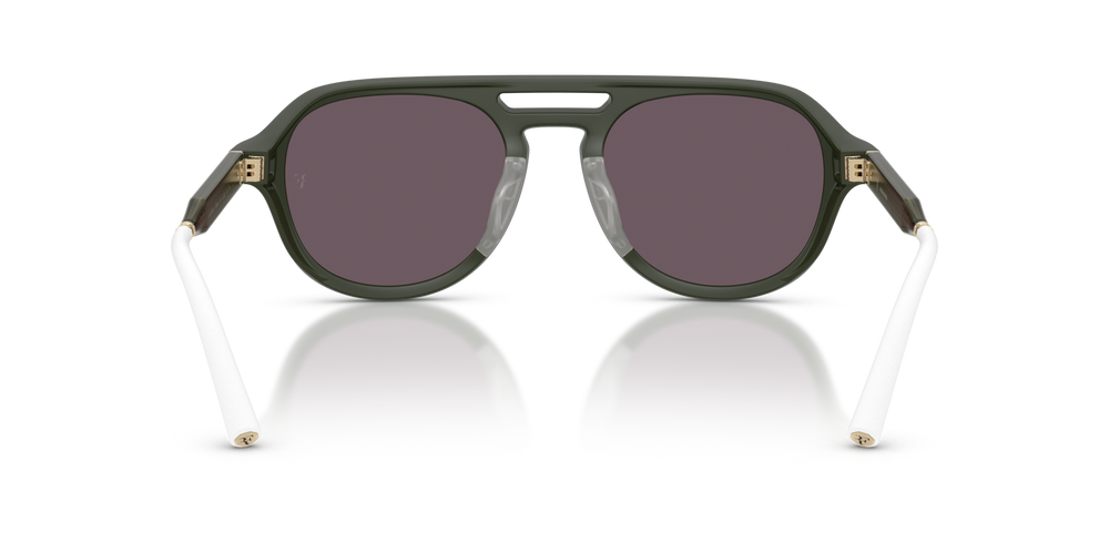 Oliver Peoples R-13 avec une monture Vert fumé semi-mat et des verres Violet - image 5