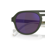 Sie Oliver Peoples R-13 mit Rauchgrün halbmatt Gestell und Violett Gläsern - Variant